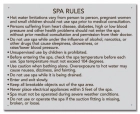 Maine Spa Rules Sign