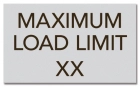 Maximum Load Pool Rules Sign