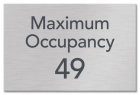 Maximum Occupancy Sign