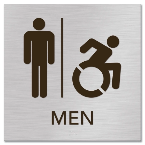 Men Sign w/Male & Dynamic ISA Symbols