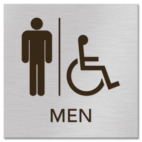 Men Sign w/Male & ISA Symbols