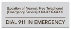 Minnesota Emergency 911 Pool Sign