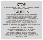 Mobile County, Alabama Pool Safety Rules Sign