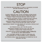 Mobile County, Alabama Spa Safety Rules Sign