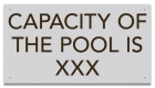 Montana Pool Capacity Sign