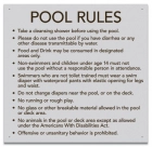 Montana Pool Rules Sign