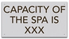 Montana Spa Capacity Sign