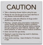 Montana Spa Rules Sign