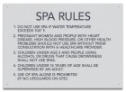 Montgomery County, Alabama Spa Rules Sign