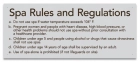 Montgomery County, Alabama Spa Rules Sign