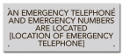 Nevada Emergency Phone Location Sign