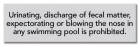 New York Pool Pollution Prohibited Sign