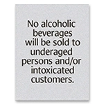 No Alcoholic Beverages To Be Sold - AL Code