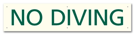 No Diving