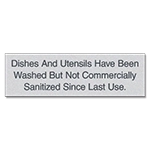 Not Commercially Sanitized Sign - Alabama Compliant