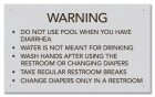 Ohio Spray Pad Rules Sign