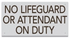 Oklahoma No Lifeguard Sign