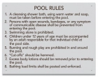 Oklahoma Pool Rules Sign