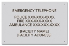 Ontario Canada Emergency Phone Sign