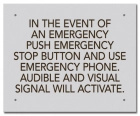 Ontario Canada Emergency Stop Button Sign
