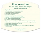 Pool Area Use