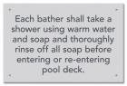Province Pool Rules Sign - Ontario Compliant: Canada