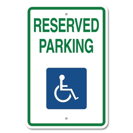 Reserved Parking - with ISA Symbol