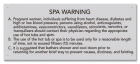 Rhode Island Spa Warning Sign