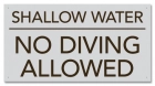 Shallow Water No Diving Sign - Arizona and South Carolina
