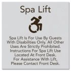 Spa Lift Rules w/Dynamic ISA Symbol - Large