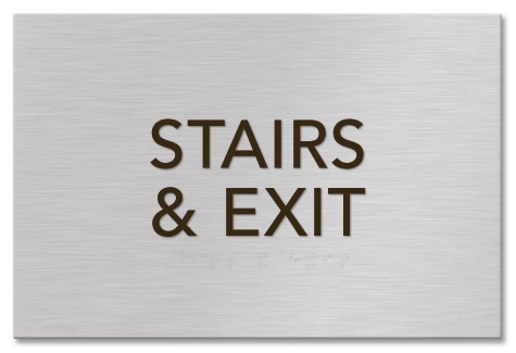 "Stairs & Exit" Sign