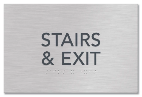 "Stairs & Exit" Sign