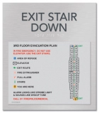 Standard Stairway Evacuation Plans - CA Compliant