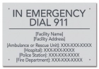 State Pool Sign - Emergency Information