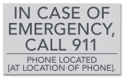 State Pool Sign - In Case of Emergency - Texas Compliant