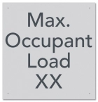 State Pool Sign - Max Occupancy - California