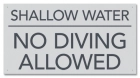State Pool Sign - No Diving - Arizona and South Carolina Compliant