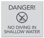 State Pool Sign - No Diving - Maryland Compliant