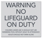 State Pool Sign - No Lifeguard - Massachusetts Compliant