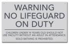 State Pool Sign - No Lifeguard - Nevada Compliant