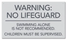 State Pool Sign - No Lifeguard - Ohio Compliant