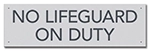 State Pool Sign - No Lifeguard on Duty - Montana Compliant