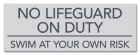 State Pool Sign - No Lifeguard - South Carolina Compliant