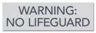 State Pool Sign - No Lifeguard - Tennessee Compliant