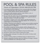 State Pool Sign - Pool & Spa Rules - New Jersey Compliant