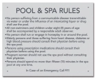 State Pool Sign - Pool and Spa Rules - Wyoming Compliant