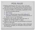 State Pool Sign - Pool Rules - Alaska Compliant