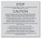 State Pool Sign - Pool Rules and Regulations - Mobile, AL Compliant