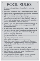 State Pool Sign - Pool Rules - Arkansas Compliant