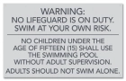 State Pool Sign - Pool Rules - DC Compliant